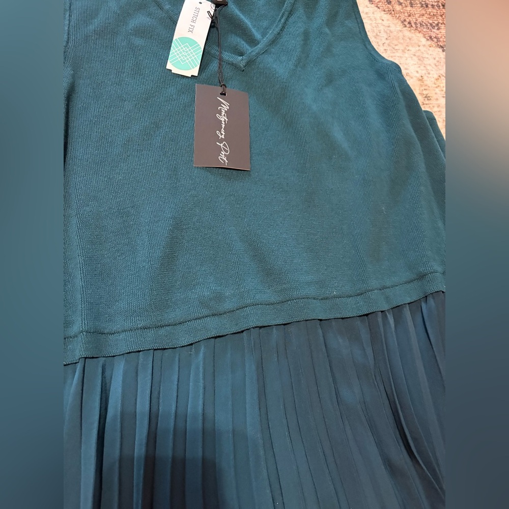 Montgomery Post NWT Terra Mixed Media Dress Size 2X - Picture 5 of 8